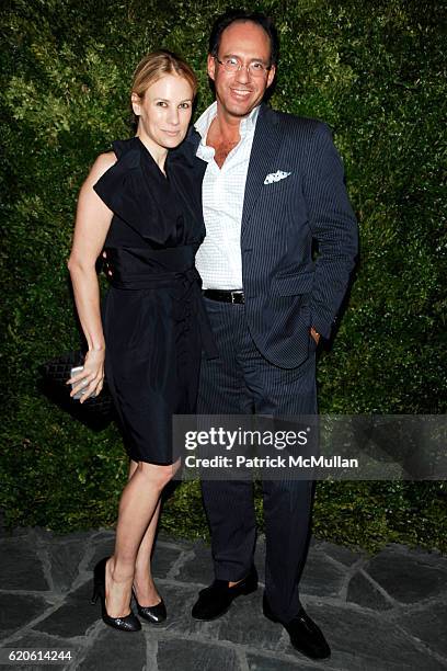 Rebekah McCabe and Andrew Saffir attend THE CINEMA SOCIETY with CHANEL BEAUTE & VOGUE host the after party for "THE DUCHESS" at Cooper Square Hotel...
