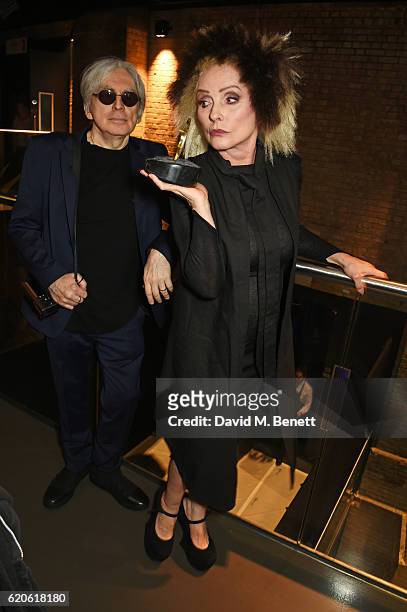 Chris Stein and Debbie Harry of Blondie, winners of the Q Outstanding Contribution To Music award, pose at The Stubhub Q Awards 2016 at The...