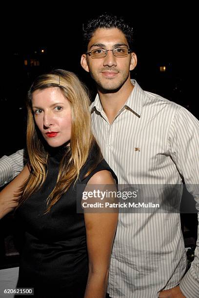 Vesselina Prahcharov and Marc Dimov attend Audree Putnam Celebrates the Re-Imagined Morgans Hotel on September 10, 2008 in New York City.