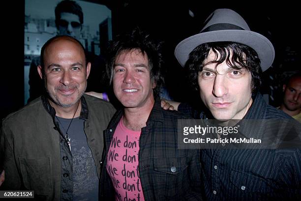 John Varvatos, Danny Sage and Jesse Malin attend JOHN VARVATOS Party To Celebrate the New Ad Campaign with PERRY FARRELL and the Spring 2009 Season...