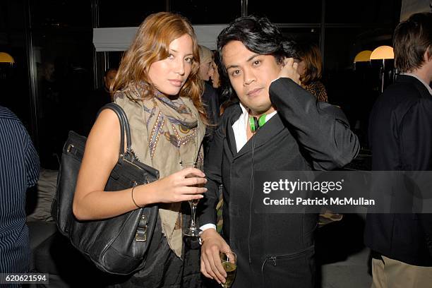 Lauren Gould and Ian Luna attend Audree Putnam Celebrates the Re-Imagined Morgans Hotel on September 10, 2008 in New York City.