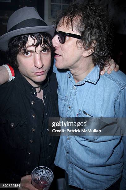 Jesse Malin and Mick Rock attend JOHN VARVATOS Party To Celebrate the New Ad Campaign with PERRY FARRELL and the Spring 2009 Season at John Varvatos...