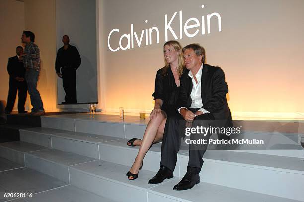 Diane Crawford and John Pawson attend CALVIN KLEIN, INC. Celebrates Milestone 40th Anniversary at the High Line on September 7, 2008 in New York City.