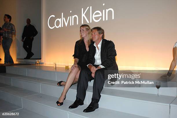 Diane Crawford and John Pawson attend CALVIN KLEIN, INC. Celebrates Milestone 40th Anniversary at the High Line on September 7, 2008 in New York City.