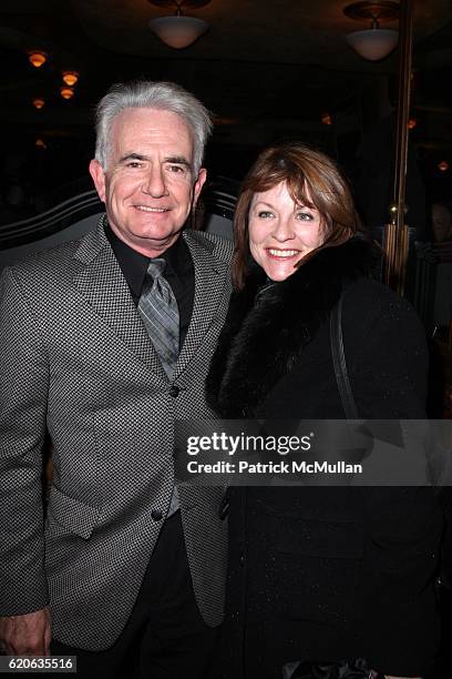Richard Kline and Sandy Molloy attend The Opening Night of "NOVEMBER" at Ethel Barrymore Theatre on January 17, 2008 in New York City.