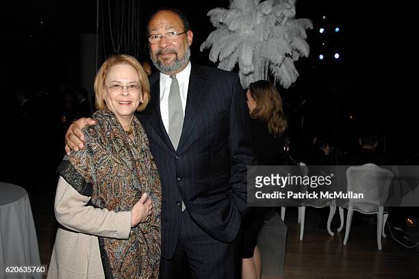 Ann Moore and Dick Parsons attend "Rebuilding NEW ORLEANS in NYC" hosted by the PRESERVATION RESOURCE CENTER at Jazz at Lincoln Center on January 17,...