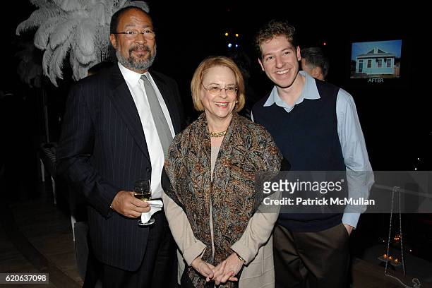 Dick Parsons, Ann Moore and Kiernan Schmitt attend "Rebuilding NEW ORLEANS in NYC" hosted by the PRESERVATION RESOURCE CENTER at Jazz at Lincoln...