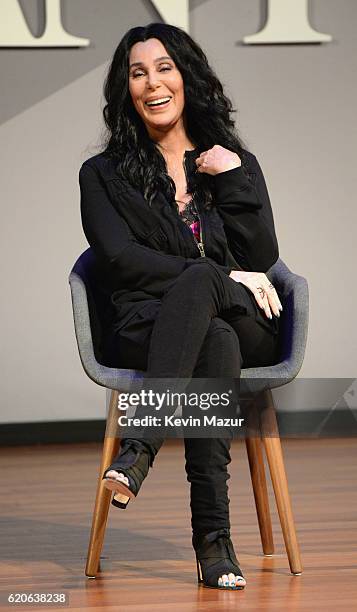 Singer and Actress Cher speaks onstage at the Fast Company Innovation Festival 2016 - Cher & Doreen Lorenzo at Skirball Center, NYU on November 2,...