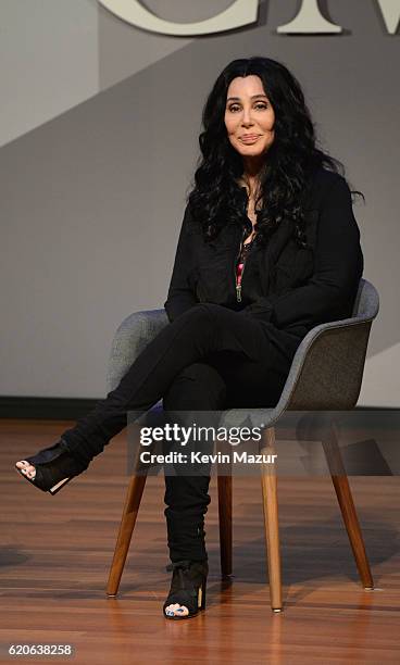 Singer and Actress Cher speaks onstage at the Fast Company Innovation Festival 2016 - Cher & Doreen Lorenzo at Skirball Center, NYU on November 2,...
