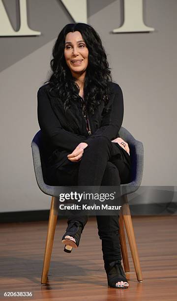 Singer and Actress Cher speaks onstage at the Fast Company Innovation Festival 2016 - Cher & Doreen Lorenzo at Skirball Center, NYU on November 2,...