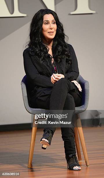 Singer and Actress Cher speaks onstage at the Fast Company Innovation Festival 2016 - Cher & Doreen Lorenzo at Skirball Center, NYU on November 2,...