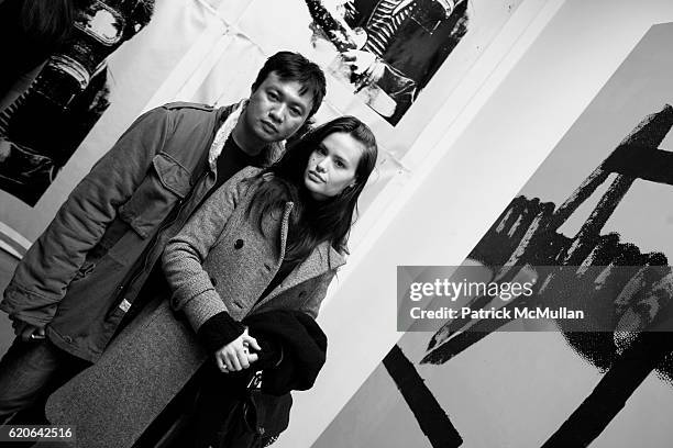 Ryan Urcia and Kristina Ratliff attend RUSSELL YOUNG "Only Anarchists Are Pretty" A Milk Gallery Project at Milk Gallery on January 24, 2008 in New...