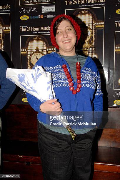 Ashlie Atkinson attends The Debut of THE 24 HOUR MUSICALS: Curtain and After Party at JOE'S PUB and SERAFINA Lafayette on January 21, 2008 in New...