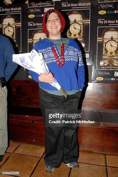 Ashlie Atkinson attends The Debut of THE 24 HOUR MUSICALS: Curtain and After Party at JOE'S PUB and SERAFINA Lafayette on January 21, 2008 in New...