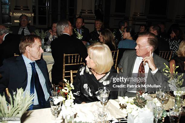 Harry Evans, Linda Janklow and Chuck Scarborough attend State of the Union Dinner at The Re-Opening of the Plaza Hotel Ballroom on January 28, 2008...