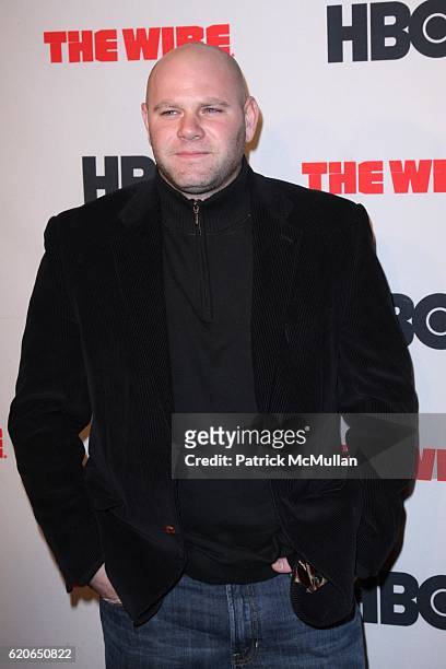 Domenick Lombardozzi attends The New York Premiere of the Fifth and Final Season of HBO's, THE WIRE at Chelsea West Cinema on January 4, 2008 in New...