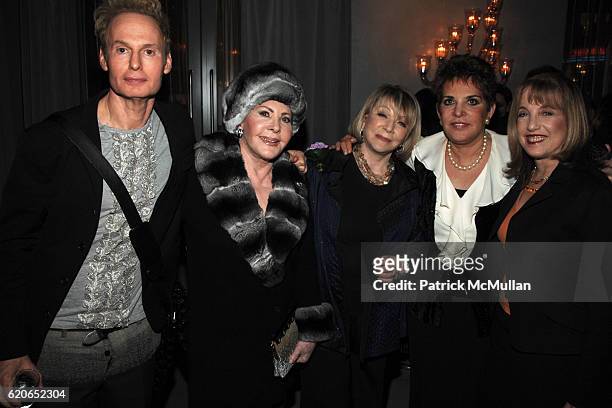 Dr. Fred Brandt, Simone Levitt, Joan Kron, Nicole Bernstein and Dr. Rhoda Narins attend JOAN KRON'S 80th Birthday Party at Centorini's on January 9,...