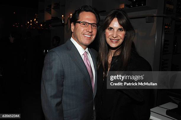 Dr. Howard Sobel and Dr. Gayle Sobel attend JOAN KRON'S 80th Birthday Party at Centorini's on January 9, 2008 in New York City.