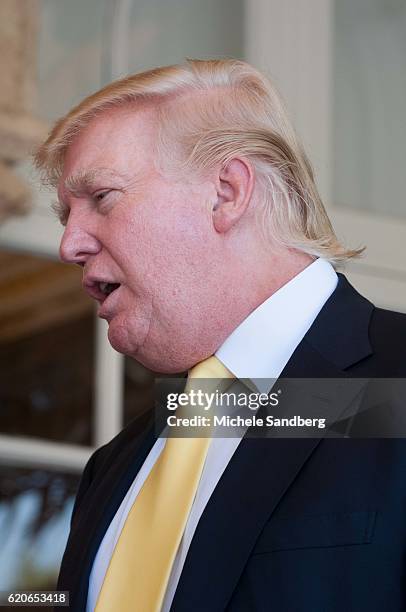 Businessman Donald Trump at the Trump Invitational Grand Prix at Mar-a-Lago, Palm Beach, Florida, January 4, 2015.