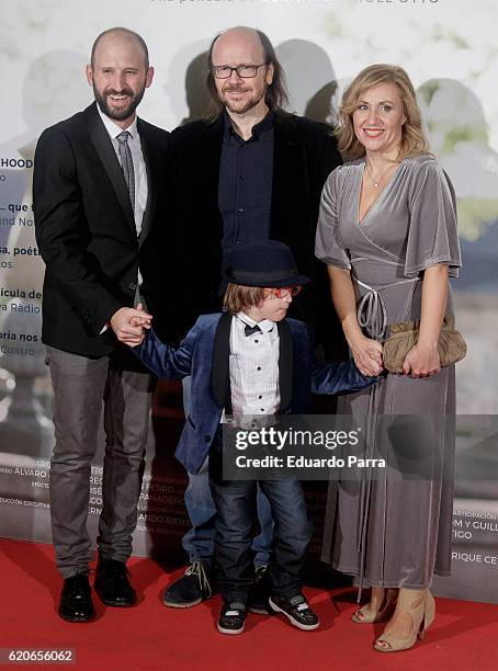 Actor Santiago Segura and actor Jan Moll attend the 'La historia de Jan' photocall at Verdi cinema on November 2, 2016 in Madrid, Spain.