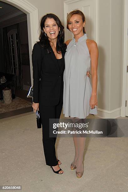 Mary Ann Murphy and Giuliana Rancic attend Monique Lhuillier and Tom Bugbee celebrate their new home in honor of Margaret Russell and ELLE DECOR at...