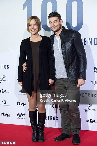 Churi Gonzalez attends '100 Metros' premiere at Capitol cinema on November 2, 2016 in Madrid, Spain.