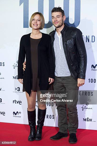 Churi Gonzalez attends '100 Metros' premiere at Capitol cinema on November 2, 2016 in Madrid, Spain.