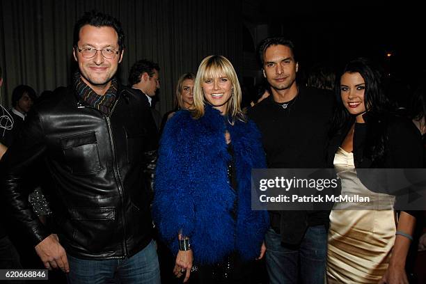 David Tisch, Heidi Klum, Marcus Schenkenberg and Sandra Nilsson attend THE CINEMA SOCIETY and W host the after party for Sundance Channel's "MARC...