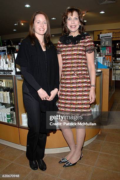 Sarah Dordel and Cheryl Lefkovits attend CLYDE'S on Madison Celebrates the Launch of their 2008 Catalog at Clyde's on Madison on January 31, 2008 in...