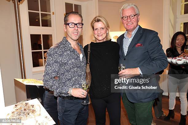 Roger Diederen, Kunsthalle Muenchen, Andreas Graf Rittberg and his wife Christiane Graefin Rittberg during the Swarovski World Jewelry Facets...