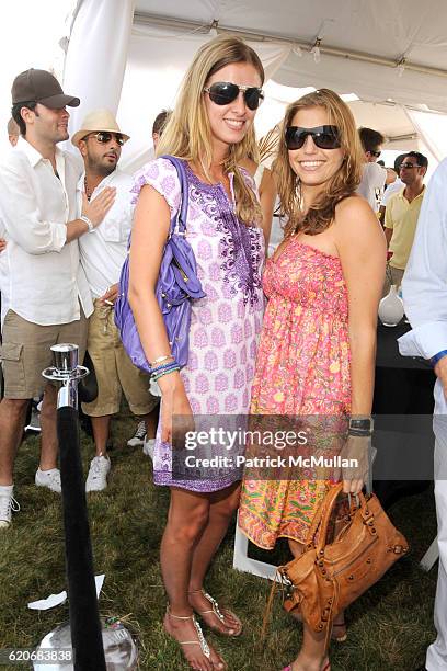 Nicky Hilton and Laura Katzenberg attend T-MOBILE SIDEKICK Lounge at the MERCEDES-BENZ Bridgehampton Polo Challenge Hosted by CHACE CRAWFORD at Two...