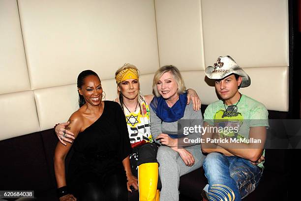 Jodi Watley, Miss Guy, Debbie Harry and Traver Rains attend LIFE BALL 2008 Welcome Cocktail Party at Le Meridian Hotel on May 16, 2008 in Vienna,...