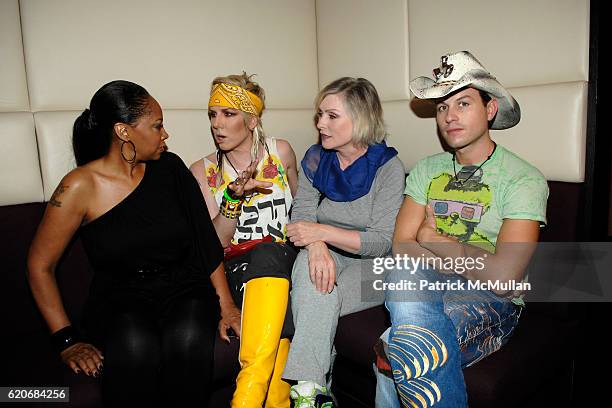 Jodie Watley, Miss Guy, Debbie Harry and Traver Rains attend LIFE BALL 2008 Welcome Cocktail Party at Le Meridian Hotel on May 16, 2008 in Vienna,...