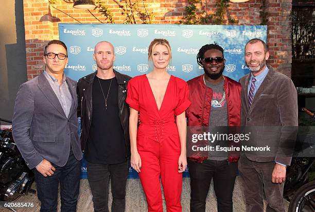 Pictured: Adam Stotsky, President, Esquire Network and E! Entertainment; Oliver Trevena, "Joyride"; Mischa Barton, "Joyride"; T-Pain, "Joyride"; and...