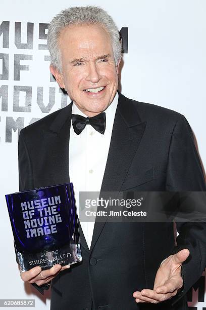 Actor Warren Beatty attends the Museum of the Moving Image 30th Annual Salute at 583 Park Avenue on November 2, 2016 in New York City.