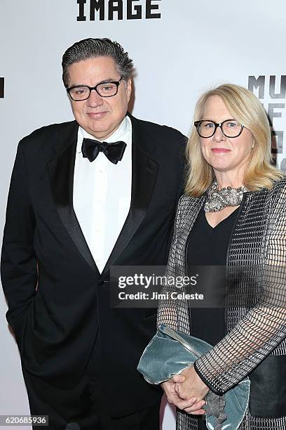 Actor Oliver Platt and Mary Camilla Bonsal Campbell attends the Museum of the Moving Image 30th Annual Salute at 583 Park Avenue on November 2, 2016...