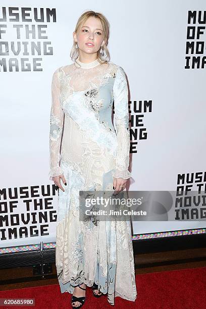 Actress Haley Bennett attends the Museum of the Moving Image 30th Annual Salute at 583 Park Avenue on November 2, 2016 in New York City.