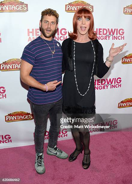 Ghuman and Miss Coco Peru attend the opening night of "Hedwig And The Angry Inch" at the Pantages Theatre on November 2, 2016 in Hollywood,...