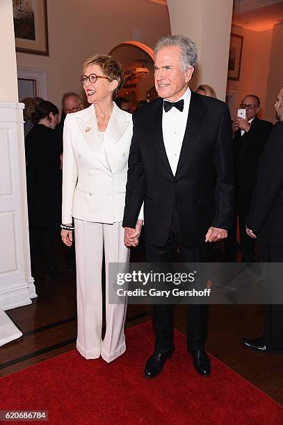 Actress Annette Benning and event honoree Warren Beatty attend the 30th Annual Museum of the Moving Image Salute to Warren Beatty at 583 Park Avenue...