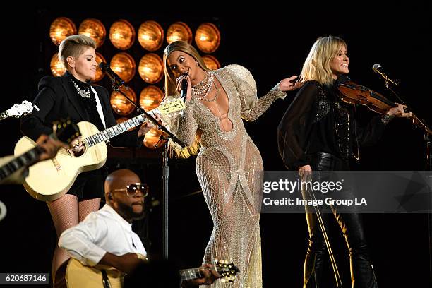 50th ANNUAL CMA AWARDS - The 50th Annual CMA Awards, hosted by Brad Paisley and Carrie Underwood, broadcasts live from the Bridgestone Arena in...