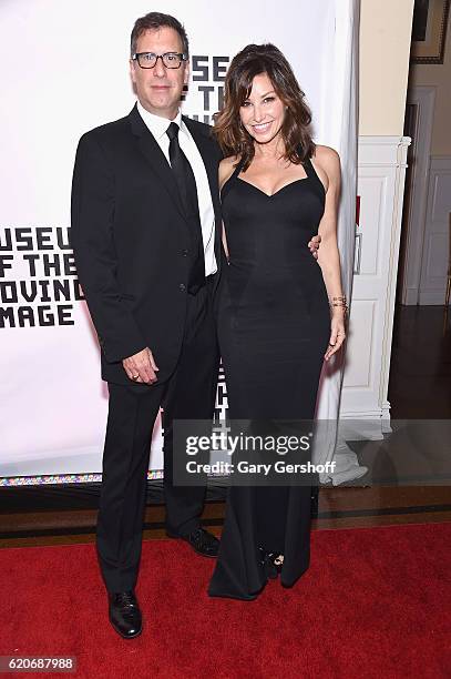 Screenwriter and director Richard LaGravenese and actress Gina Gershon attend the 30th Annual Museum of The Moving Image Salute to Warren Beatty at...