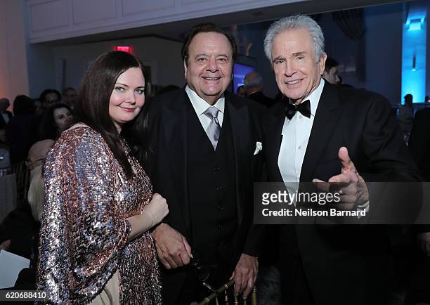 Dee Dee Sorvino, Paul Sorvino and Warren Beatty attend Museum Of The Moving Image 30th Annual Salute honoring Warren Beatty at 583 Park Avenue on...