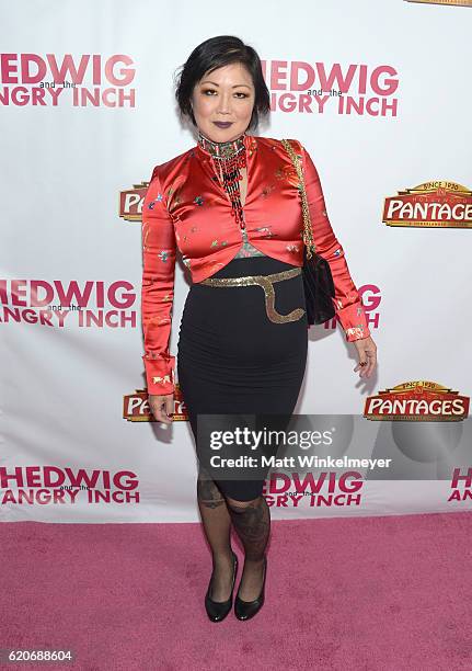 Comedienne Margaret Cho attends the opening night of "Hedwig And The Angry Inch" at the Pantages Theatre on November 2, 2016 in Hollywood, California.