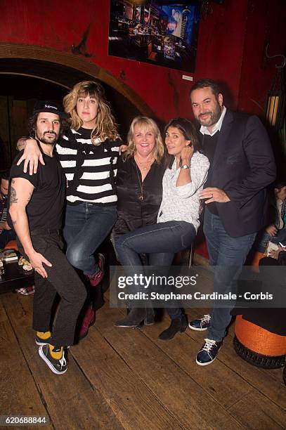 Gunther Love, Daphne Burki, Valerie Damidot, Estelle Denis and Bruce Toussaint attend the Valerie Damidot Book Signing for "Le Coeur Sur La Main, Le...