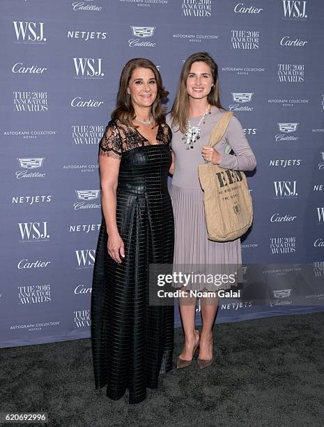 Melinda Gates and Lauren Bush Lauren attend the WSJ Magazine Innovator Awards at Museum of Modern Art on November 2, 2016 in New York City.