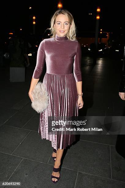 Lydia Bright at the Park Plaza Westminster Bridge hotel for the Breast Cancer Care Show on November 2, 2016 in London, England.