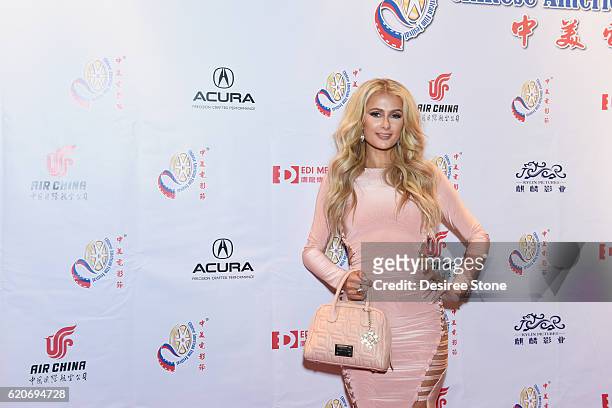Paris Hilton appears at the 2016 CAFF Opening Ceremony And Golden Angel Awards Ceremony at The Ricardo Montalban Theatre on November 2, 2016 in...