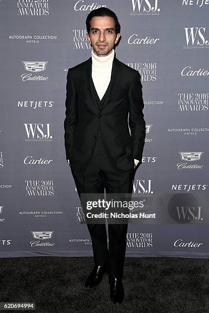 Imran Amed attends the WSJ Magazine 2016 Innovator Awards at Museum of Modern Art on November 2, 2016 in New York City.