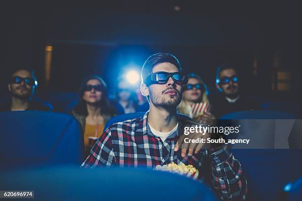 friends at the cinema - loving 2016 film stock pictures, royalty-free photos & images