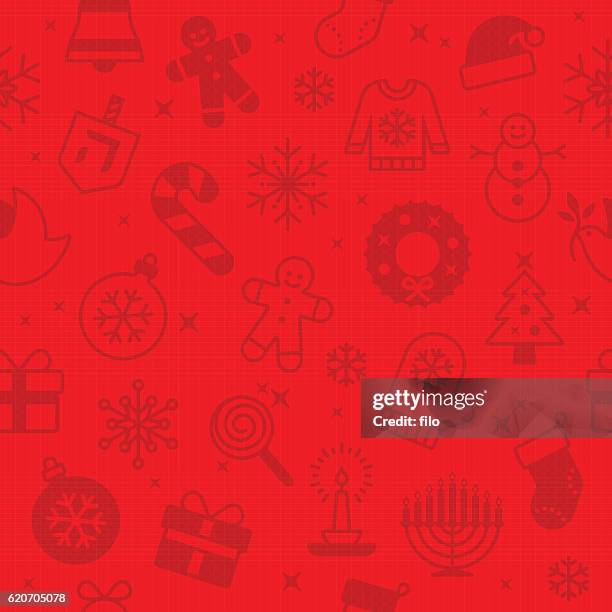 red seamless christmas and holidays background - christmas hanukkah stock illustrations